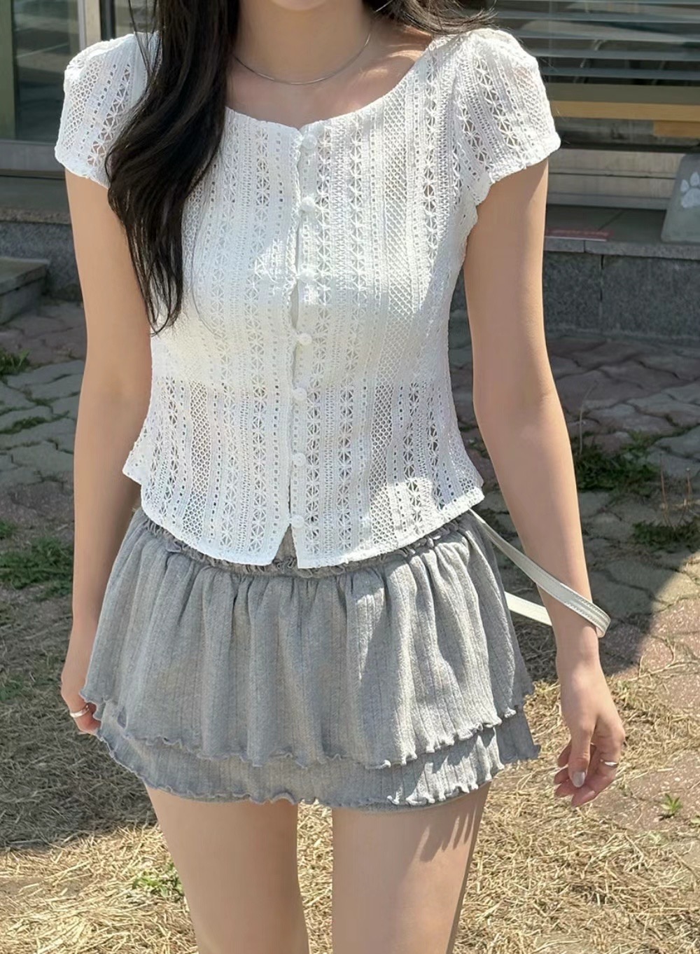 VERLIEBT東大門實拍女士新款休閑時尚真品推薦25春夏針織衫VERLIEBT針織衫