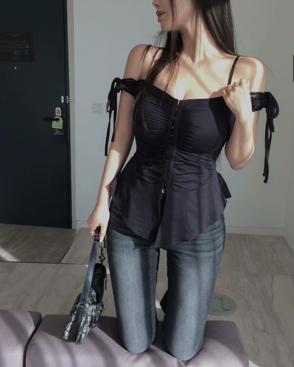 VERLIEBT東大門實拍女裝新款時尚人氣職業推薦熱賣襯衫蕾絲衫VERLIEBT襯衫/蕾絲衫