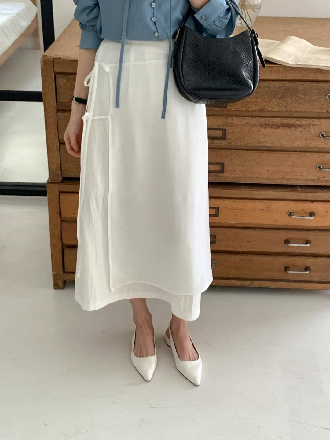 WITHMOON韓國代購女裝新款真品人氣推薦25春夏時尚休閑長裙WITHMOON長裙
