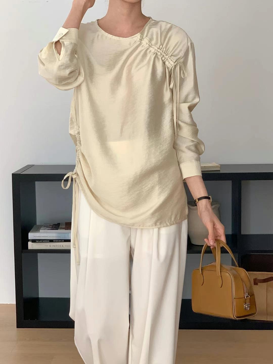WITHMOON東大門直郵女裝新款熱賣休閑真品人氣25春夏襯衫蕾絲衫WITHMOON襯衫/蕾絲衫圖色2