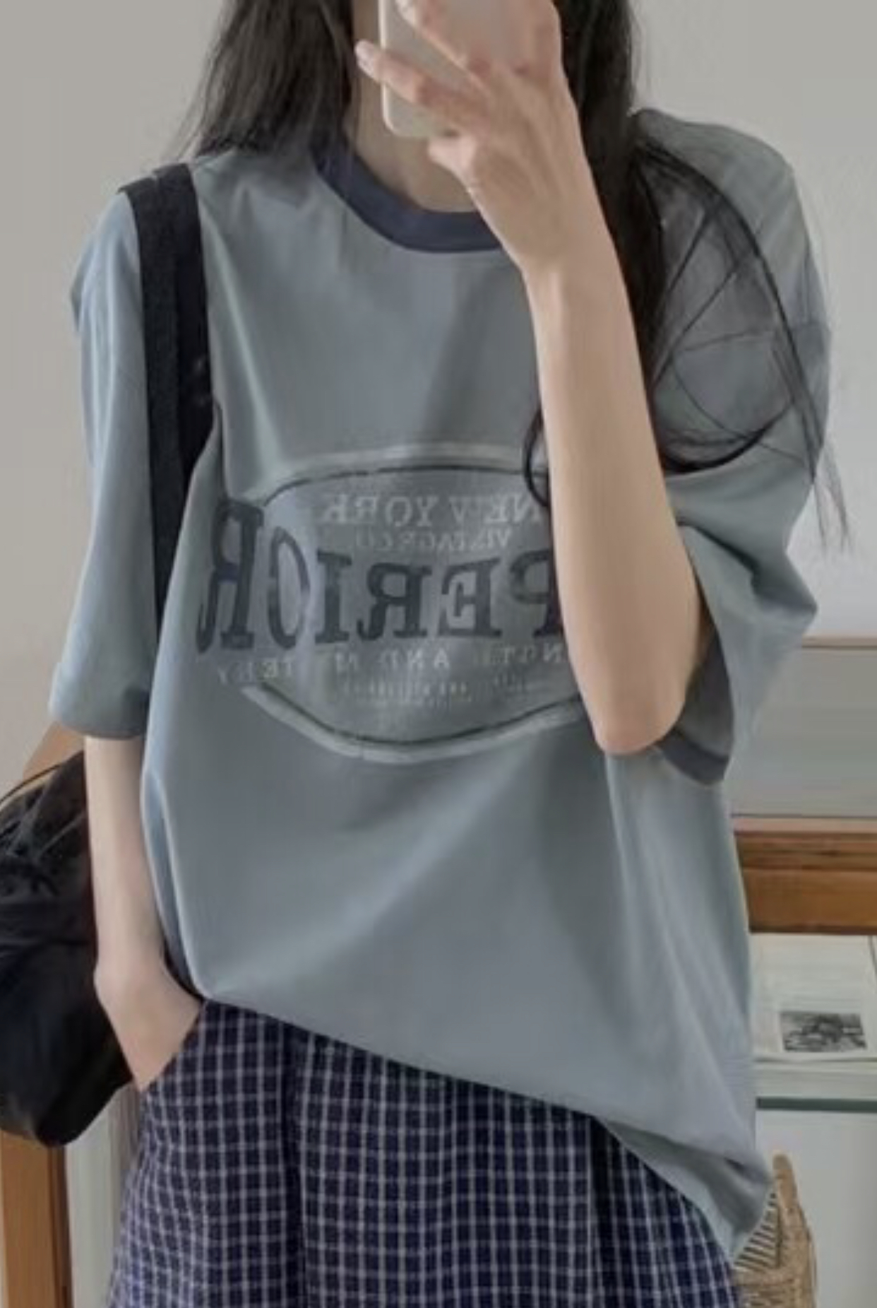 AUGUSTLOUNGE韓國代購女士新品人氣25春夏時尚職業休閑推薦T恤AUGUSTLOUNGET恤
