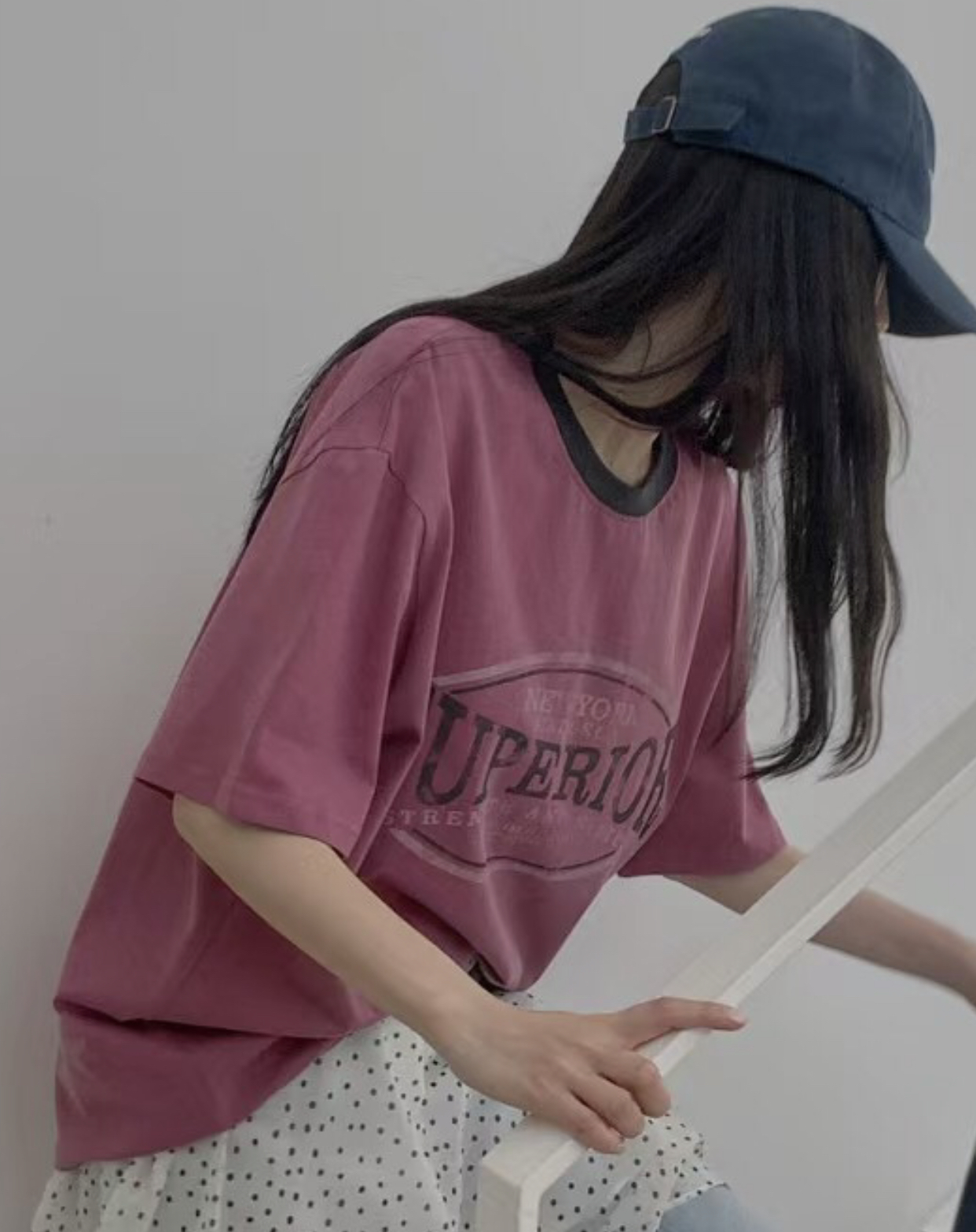 AUGUSTLOUNGE韓國代購女士新品人氣25春夏時尚職業休閑推薦T恤AUGUSTLOUNGET恤圖色2