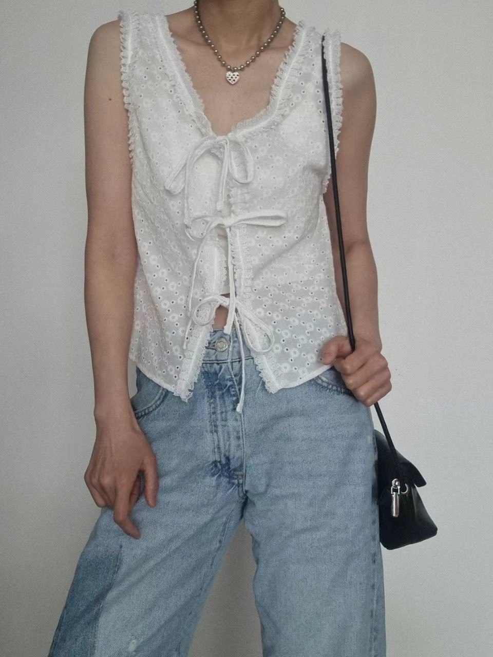 SCALE東大門實拍女裝新品25春夏熱賣人氣真品休閑襯衫蕾絲衫NANDAGIRL襯衫/蕾絲衫