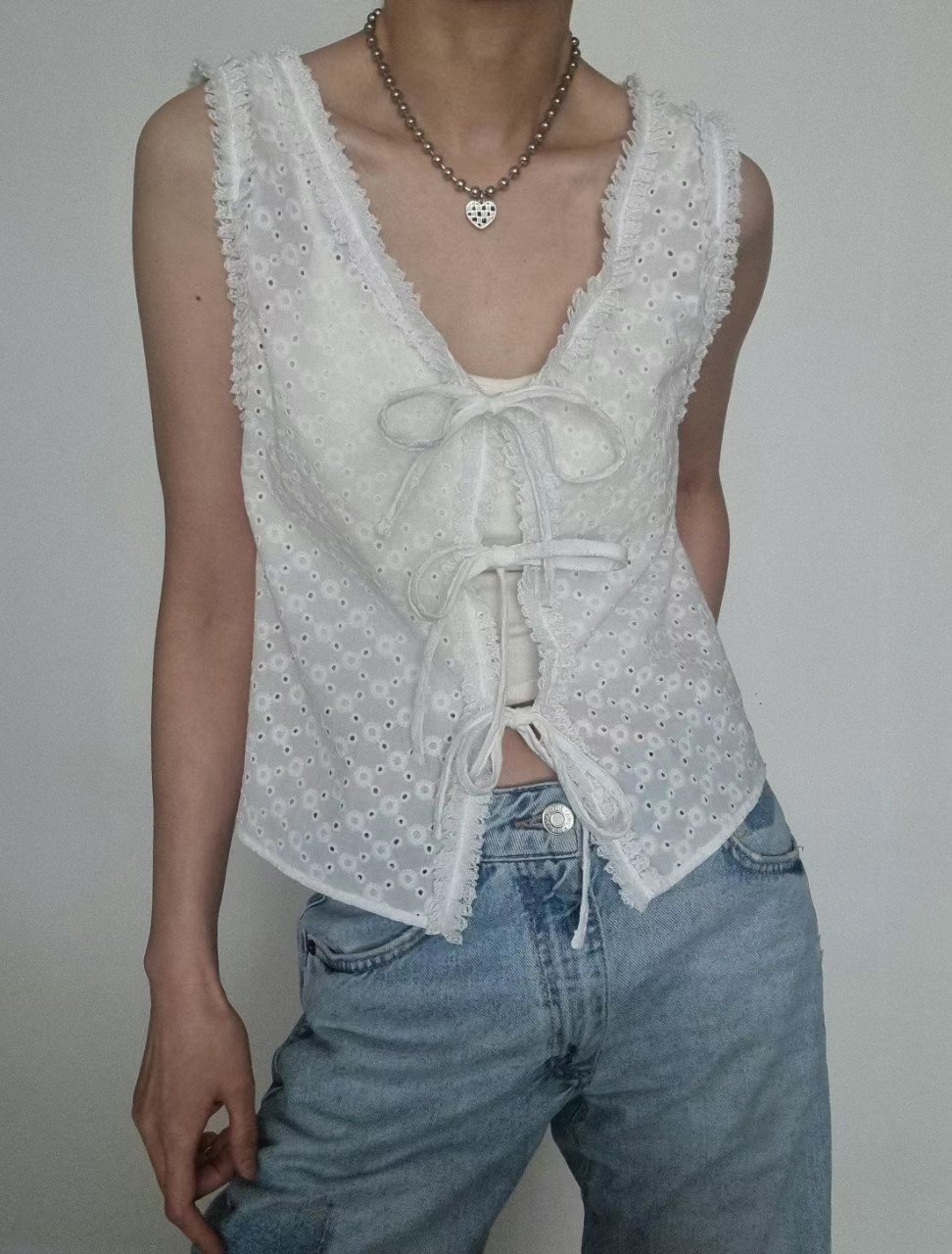 SCALE東大門實拍女裝新品25春夏熱賣人氣真品休閑襯衫蕾絲衫NANDAGIRL襯衫/蕾絲衫圖色2