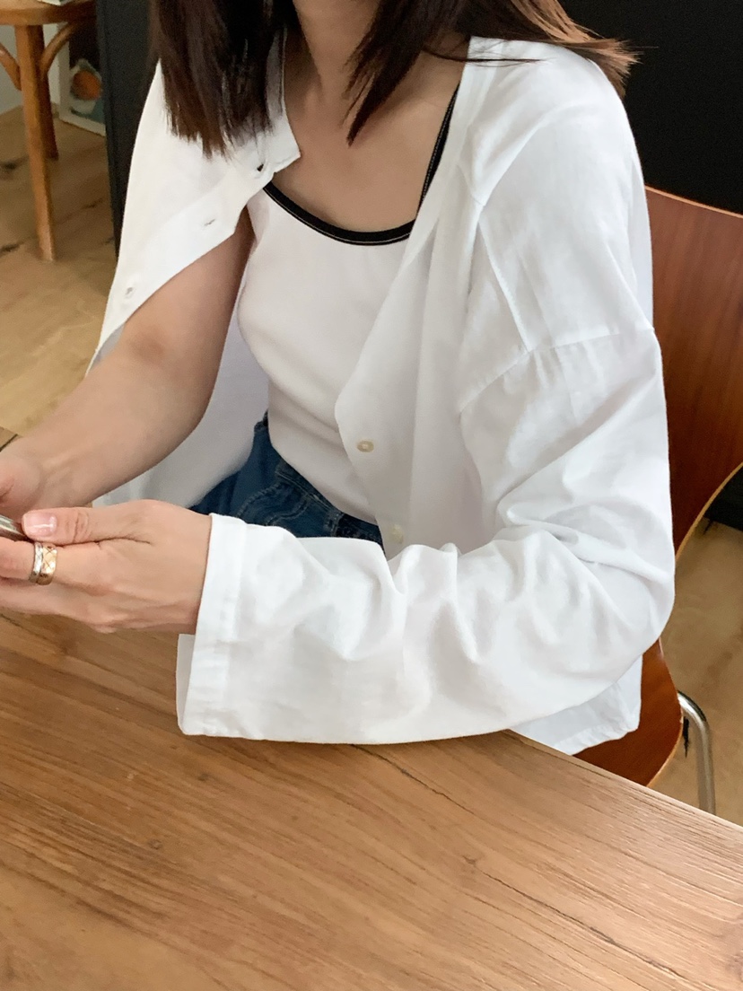 COURGETTE韓國直郵㊣東大門實拍女裝新品熱賣25春夏長袖T恤COURGETTE長袖T恤