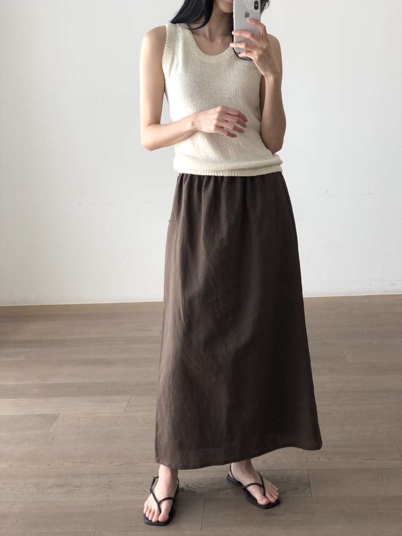 THE EYL韓國直郵㊣女裝新品時尚推薦人氣25春夏熱賣休閑長裙THE EYL長裙