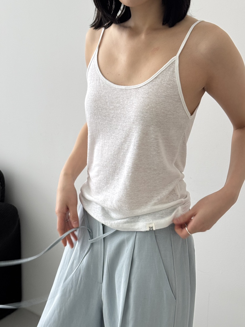 KARE/WEREPIECE韓國直郵㊣女裝新品推薦熱賣25春夏吊帶背心亞麻KARE/WEREPIECE吊帶/背心