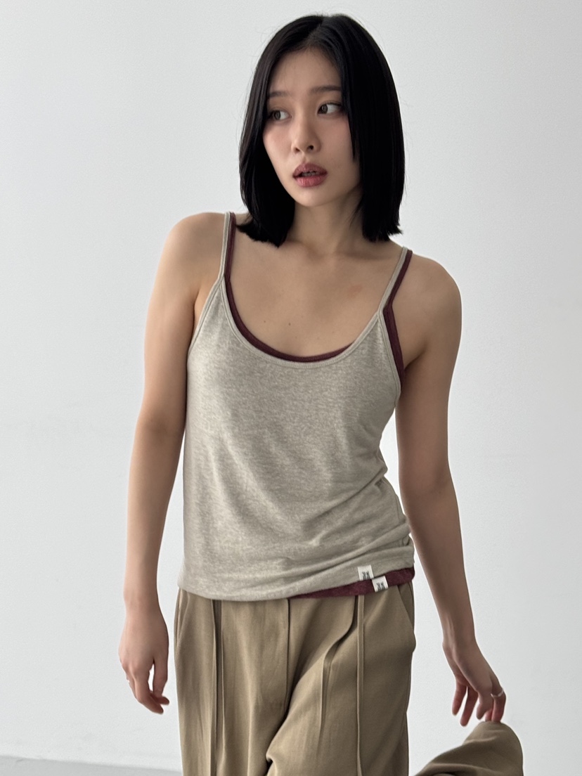 KARE/WEREPIECE韓國直郵㊣女裝新品推薦熱賣25春夏吊帶背心亞麻KARE/WEREPIECE吊帶/背心