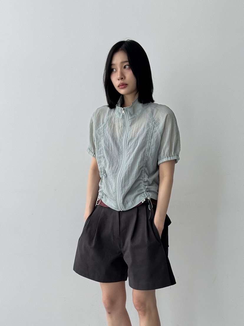 KARE/WEREPIECE韓國直郵㊣女裝新品時尚熱賣25春夏夾克拉鏈透明KARE/WEREPIECE夾克