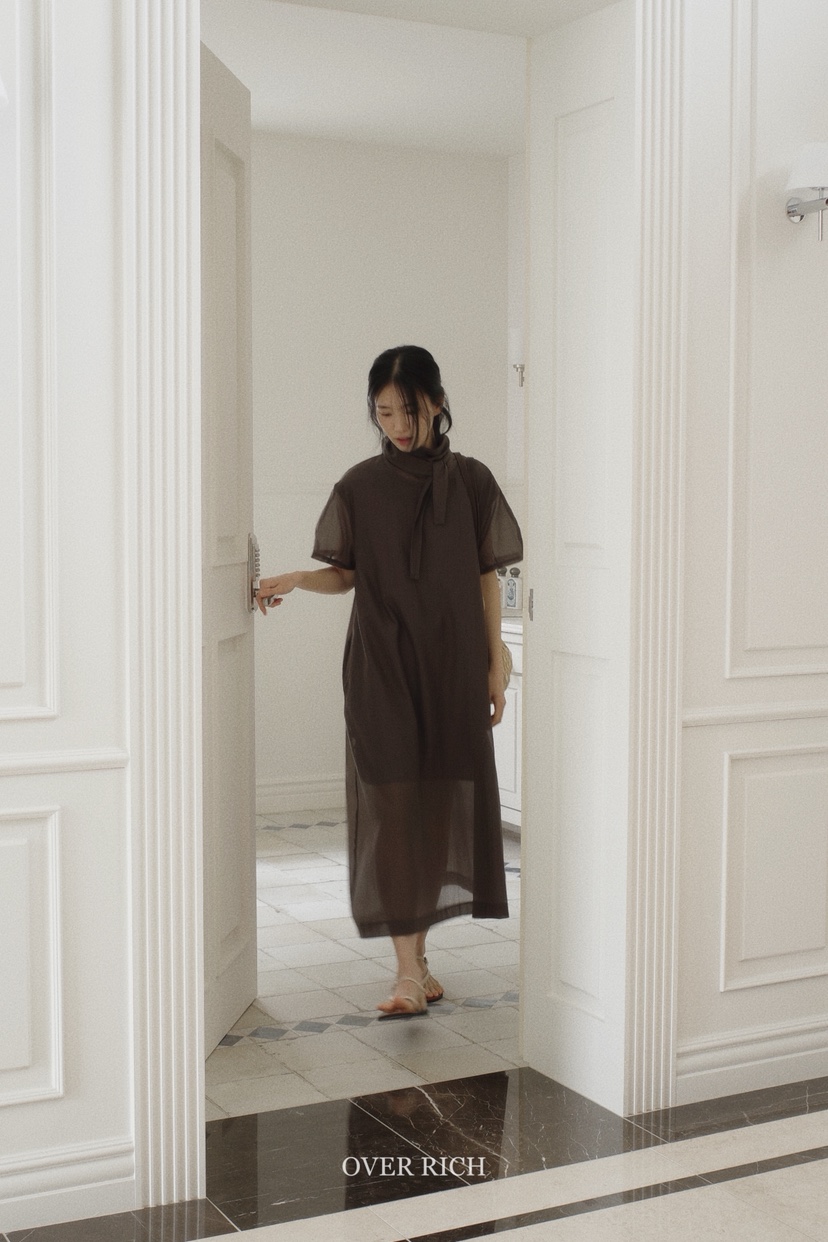 OVER RICH直郵韓國代購㊣女裝新款時尚熱賣休閑25春夏連衣裙OVER RICH連衣裙