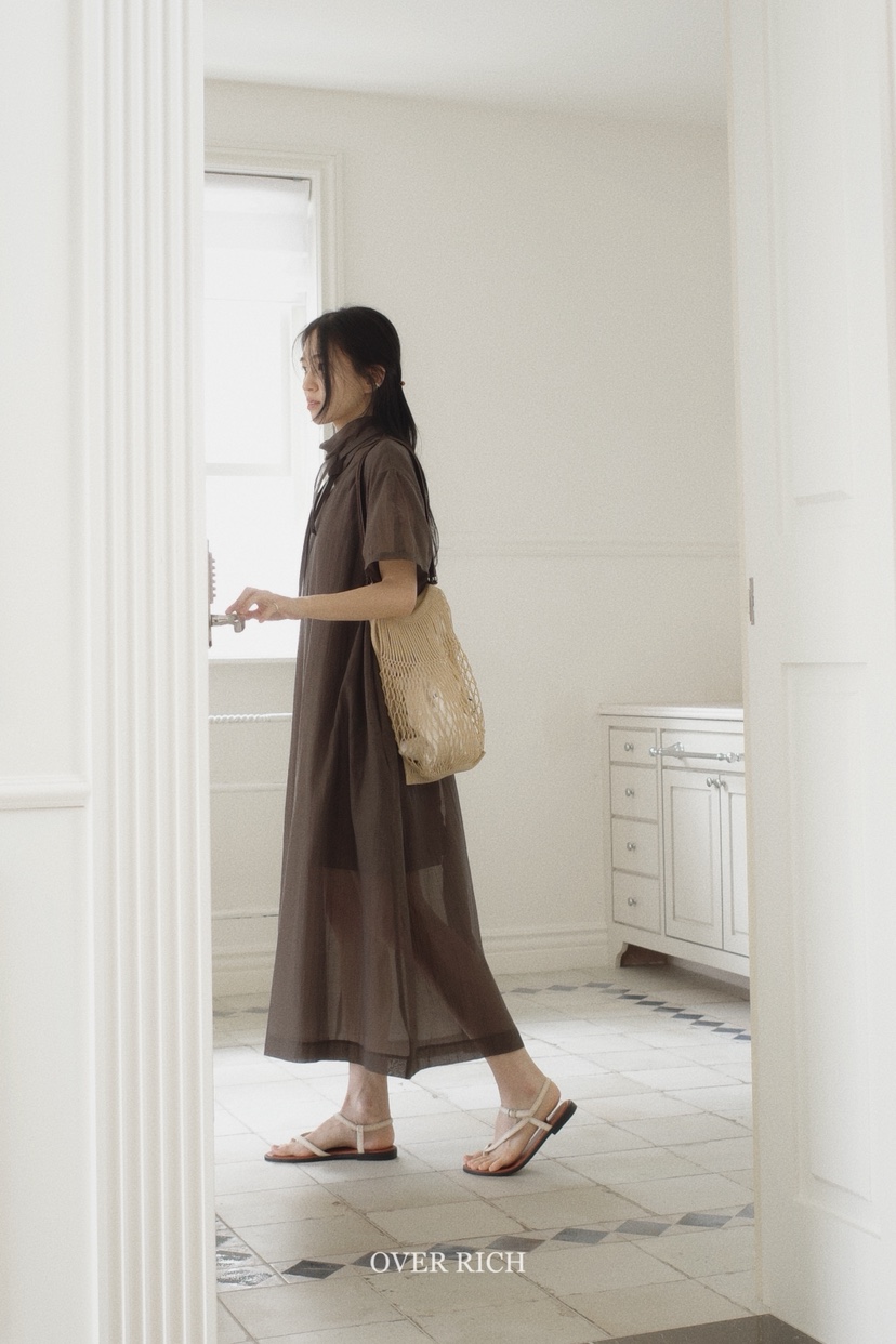 OVER RICH直郵韓國代購㊣女裝新款時尚熱賣休閑25春夏連衣裙OVER RICH連衣裙