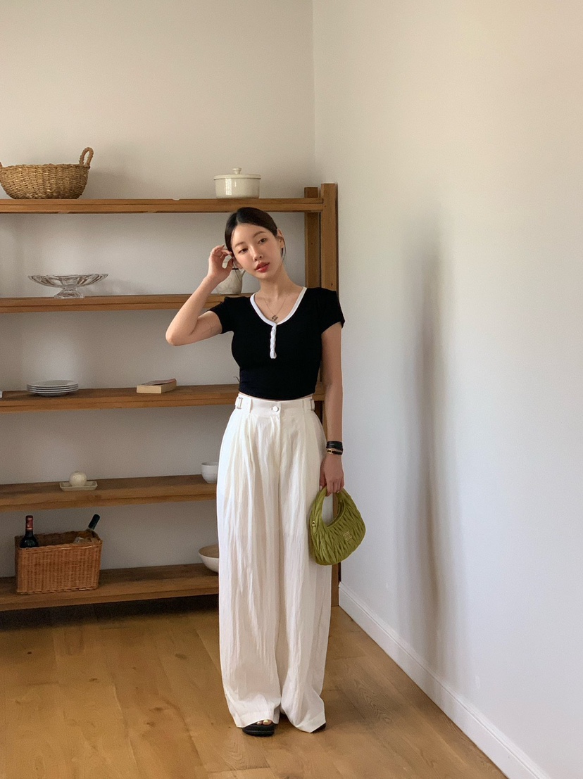 REVE CITE-L韓國直郵㊣東大門實拍女裝新款熱賣時尚休閑褲REVE CITE休閑褲