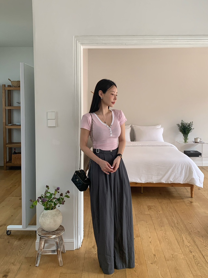 REVE CITE-L韓國直郵㊣東大門實拍女裝新款熱賣時尚休閑褲REVE CITE休閑褲