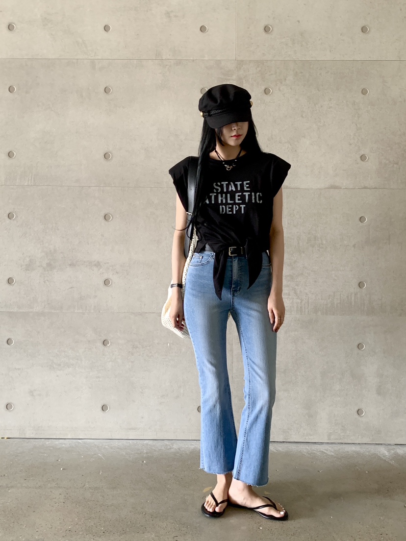 DAVICHI韓國直郵㊣女裝新款25春夏人氣休閑牛仔褲含隨機腰帶DAVICHI牛仔褲