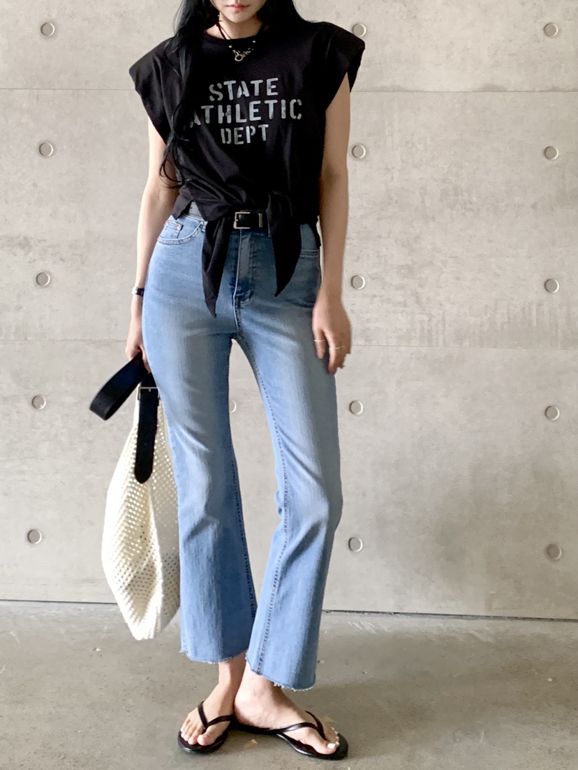 DAVICHI韓國直郵㊣女裝新款25春夏人氣休閑牛仔褲含隨機腰帶DAVICHI牛仔褲