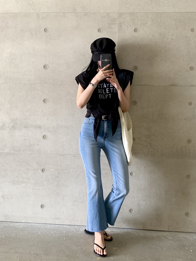 DAVICHI韓國直郵㊣女裝新款25春夏人氣休閑牛仔褲含隨機腰帶DAVICHI牛仔褲
