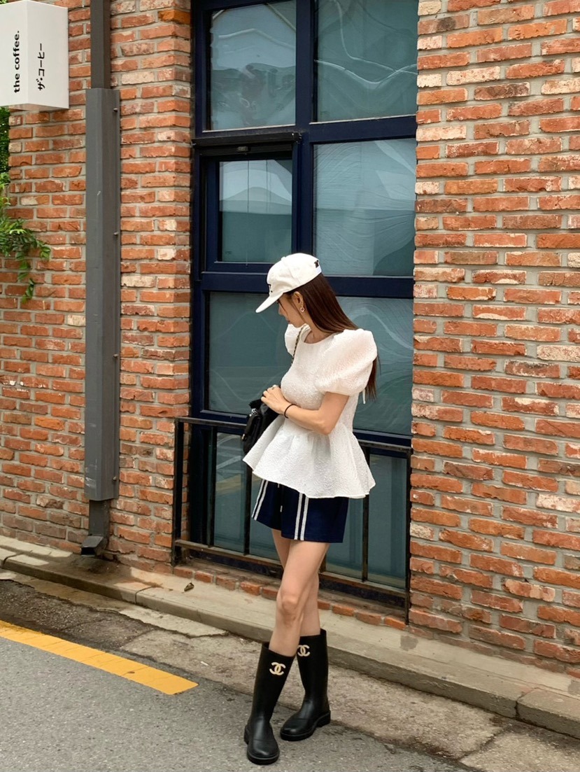 REVE CITE-L直郵韓國代購㊣女裝新品時尚推薦休閑襯衫蕾絲衫REVE CITE襯衫/蕾絲衫