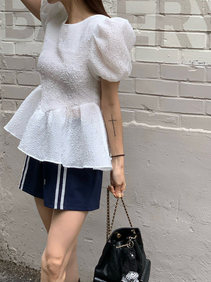REVE CITE-L直郵韓國代購㊣女裝新品時尚推薦休閑襯衫蕾絲衫REVE CITE襯衫/蕾絲衫