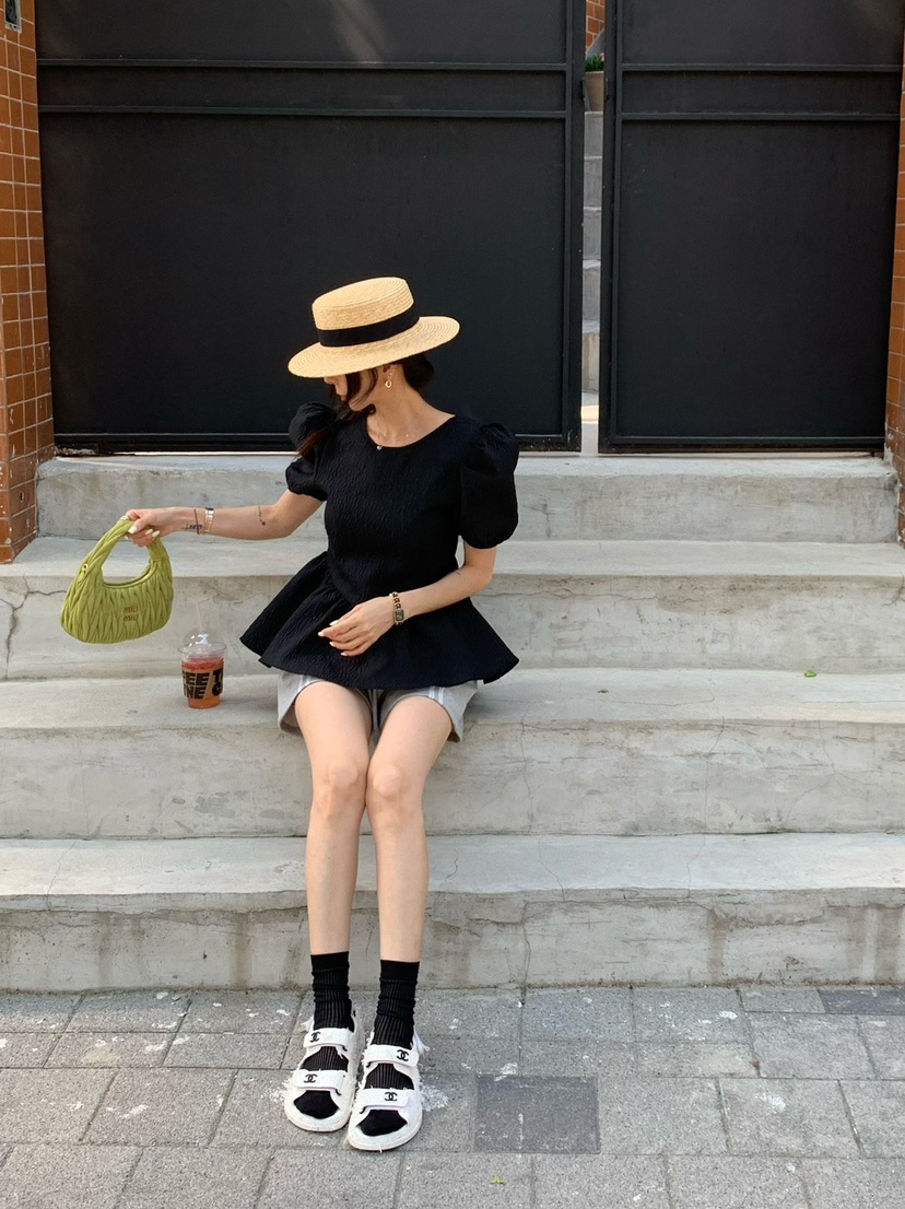 REVE CITE-L直郵韓國代購㊣女裝新品時尚推薦休閑襯衫蕾絲衫REVE CITE襯衫/蕾絲衫