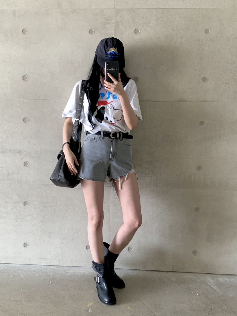 DAVICHI韓國直郵㊣東大門實拍女裝新品熱賣人氣短褲含隨機腰帶DAVICHI短褲