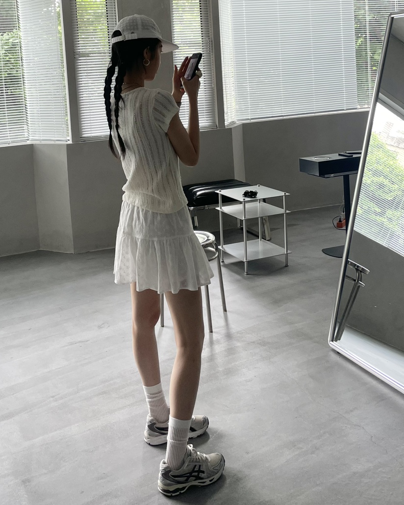 HOWDY韓國㊣直郵東大門代購女裝新款25春夏熱賣推薦休閑短裙howdy短裙