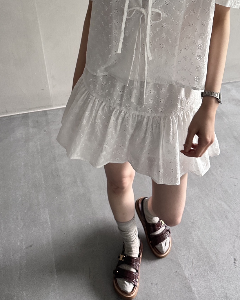 HOWDY韓國㊣直郵東大門代購女裝新款25春夏熱賣推薦休閑短裙howdy短裙圖色2