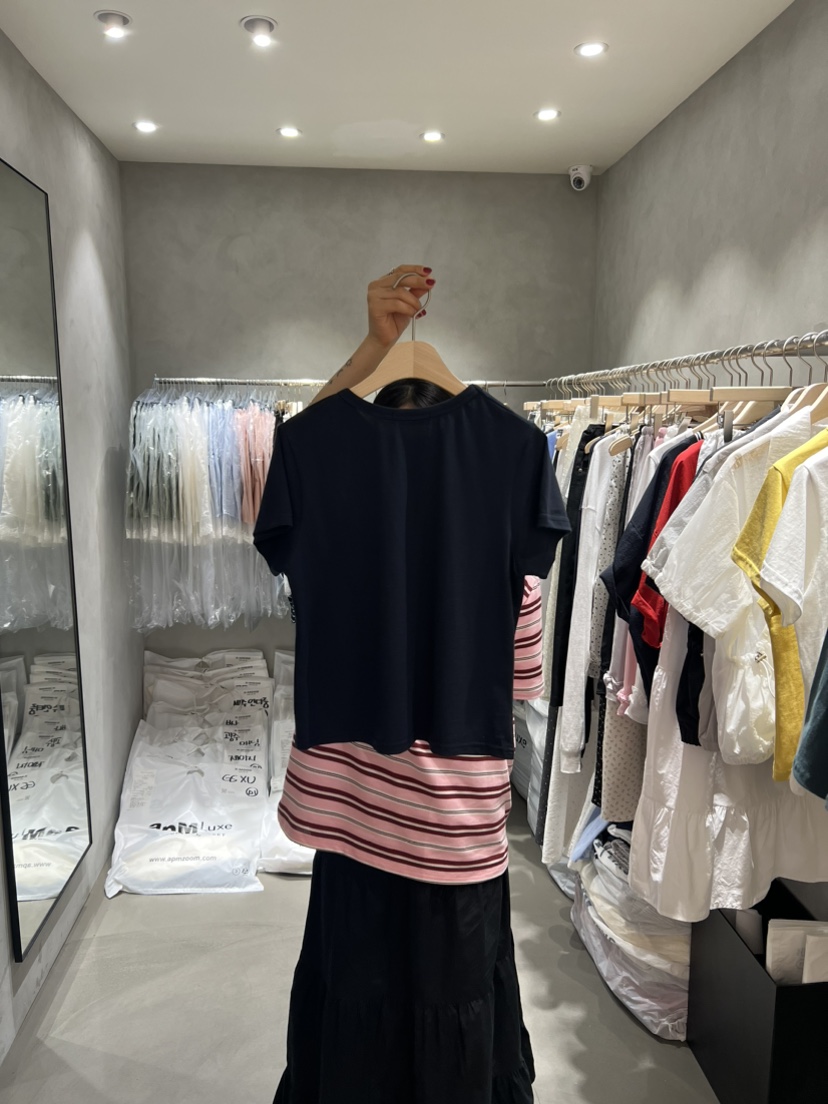 X-MOOD韓國㊣直郵東大門代購女裝新品時尚25春夏推薦人氣T恤X-MOODT恤