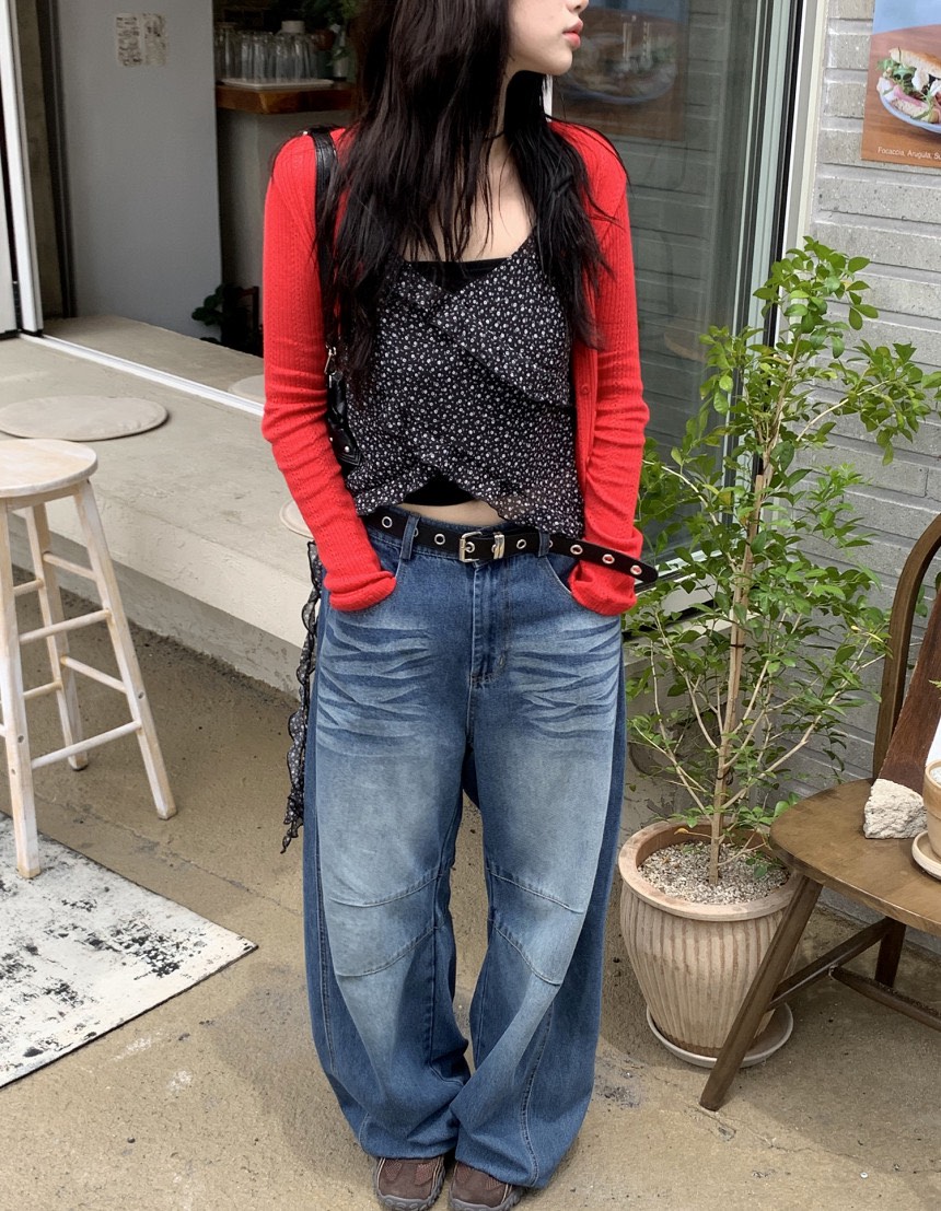 I I韓國㊣直郵東大門代購女裝新品推薦25春夏針織衫開襟衫ITSSONG針織衫