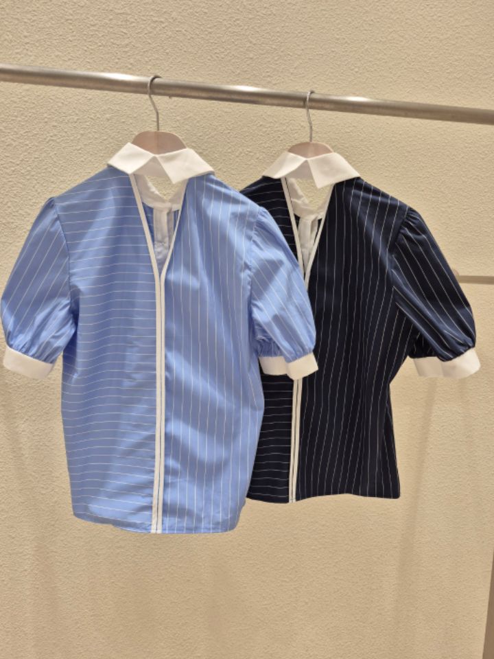 火Ⅱ-화투-T直郵韓國代購㊣女裝新品時尚推薦休閑襯衫蕾絲衫火Ⅱ襯衫/蕾絲衫