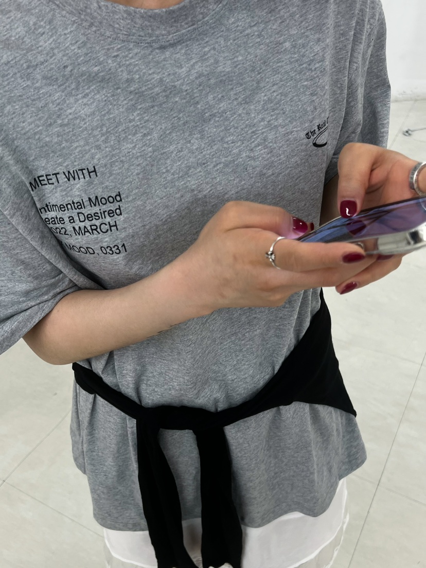 X-MOOD韓國直郵㊣東大門實拍女裝新品休閑人氣熱賣推薦T恤X-MOODT恤