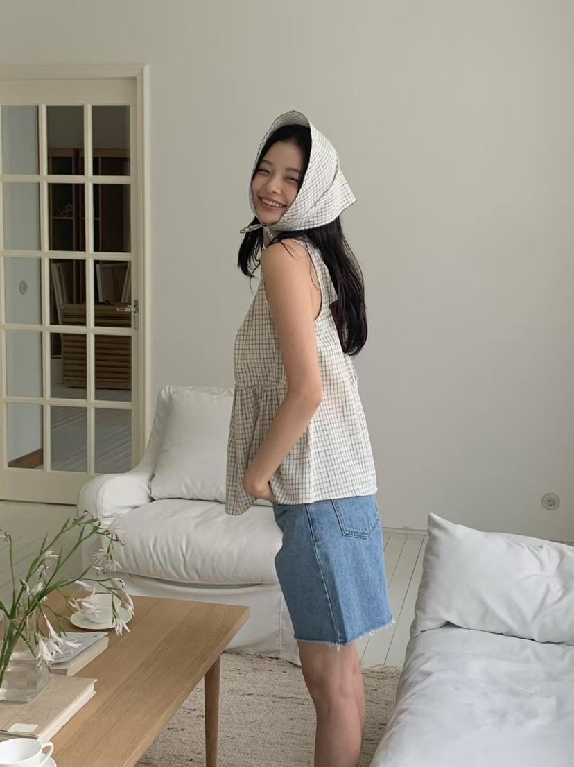 ANOU韓國直郵㊣女裝新品人氣25春夏休閑時尚熱賣推薦吊帶背心ANOU吊帶/背心