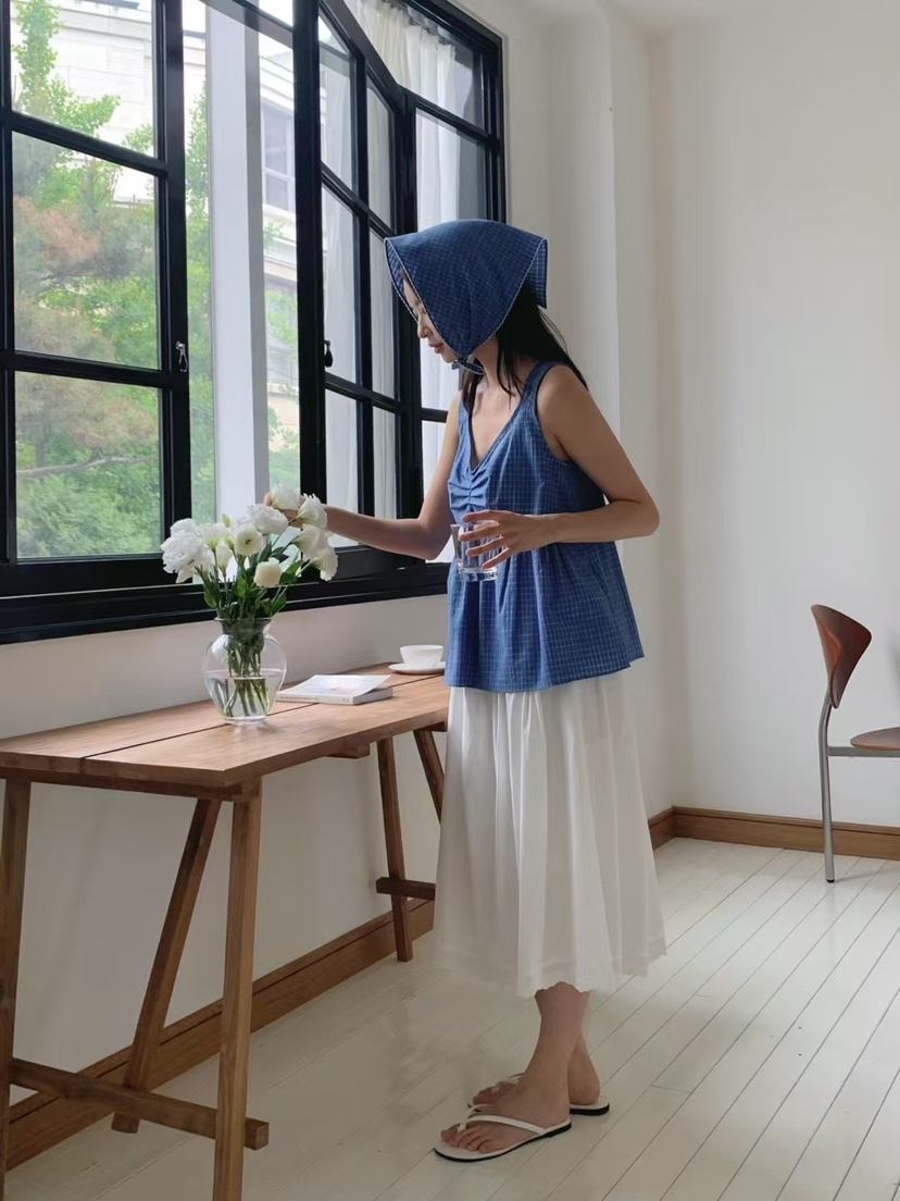ANOU韓國直郵㊣女裝新品人氣25春夏休閑時尚熱賣推薦吊帶背心ANOU吊帶/背心