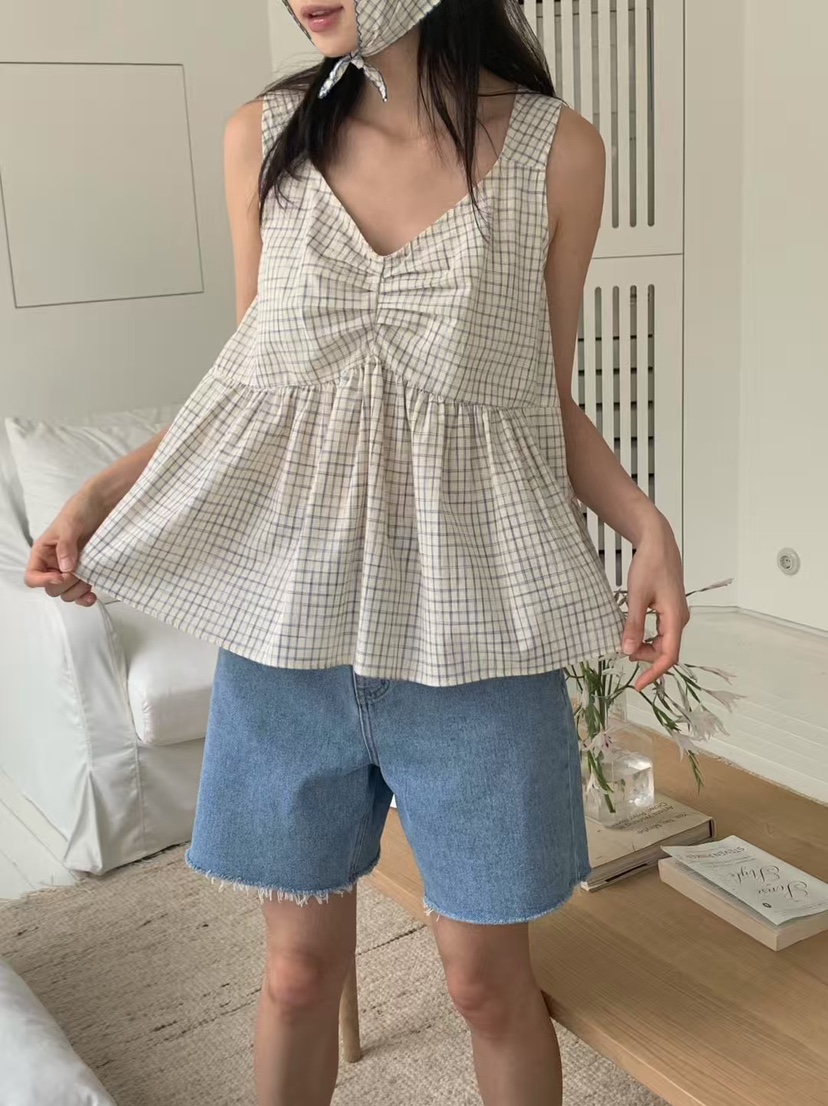 ANOU韓國直郵㊣女裝新品人氣25春夏休閑時尚熱賣推薦吊帶背心ANOU吊帶/背心