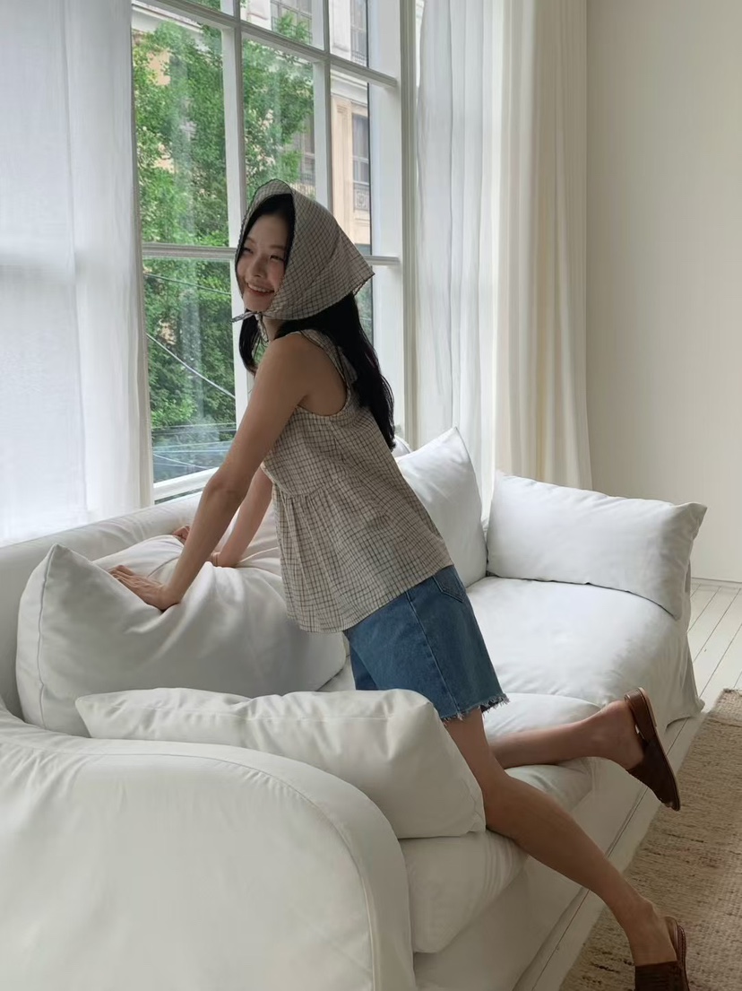 ANOU韓國直郵㊣女裝新品人氣25春夏休閑時尚熱賣推薦吊帶背心ANOU吊帶/背心