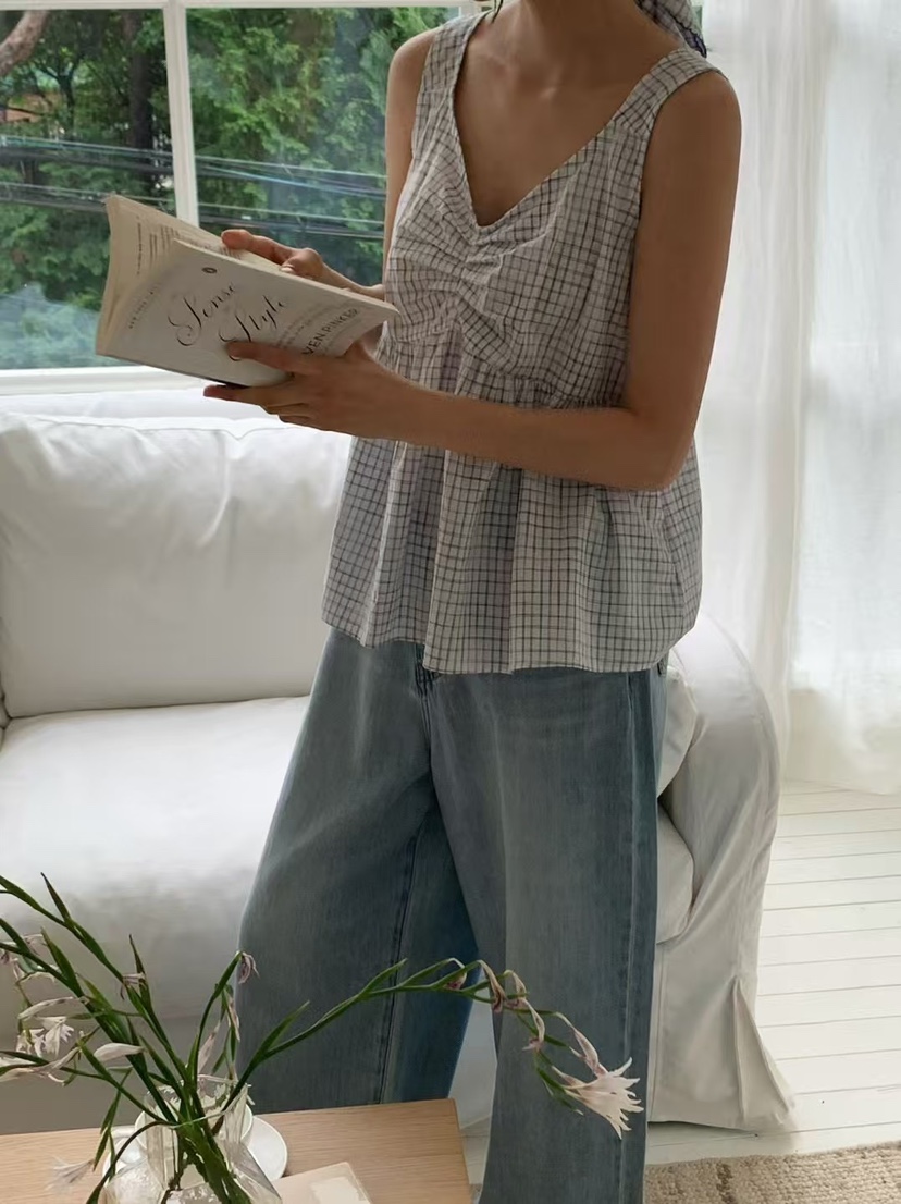 ANOU韓國直郵㊣女裝新品人氣25春夏休閑時尚熱賣推薦吊帶背心ANOU吊帶/背心