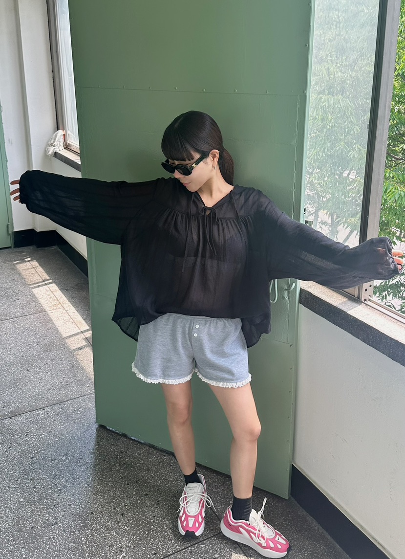 BYRING韓國㊣直郵東大門代購女裝新款休閑人氣熱賣短褲蕾絲BYRING短褲