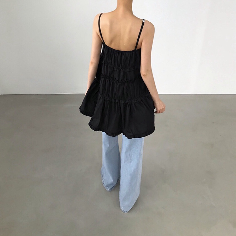 2TWO MOON韓國㊣直郵東大門代購女裝新款推薦休閑吊帶背心2TWO MOON吊帶/背心