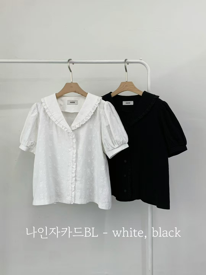 ANOU韓國直郵㊣女裝新品推薦休閑熱賣時尚人氣25春夏襯衫蕾絲衫ANOU襯衫/蕾絲衫