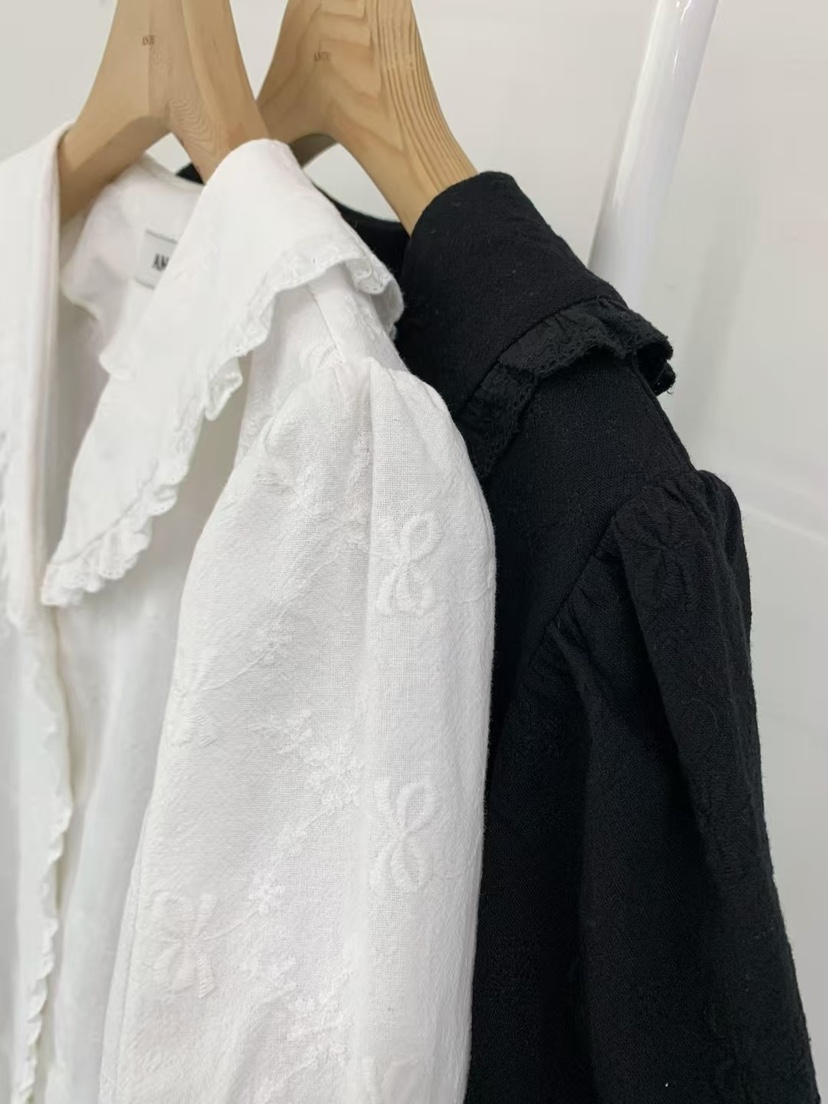 ANOU韓國直郵㊣女裝新品推薦休閑熱賣時尚人氣25春夏襯衫蕾絲衫ANOU襯衫/蕾絲衫