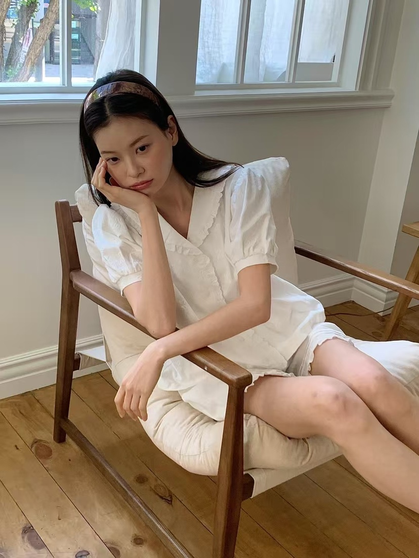 ANOU韓國直郵㊣女裝新品推薦休閑熱賣時尚人氣25春夏襯衫蕾絲衫ANOU襯衫/蕾絲衫