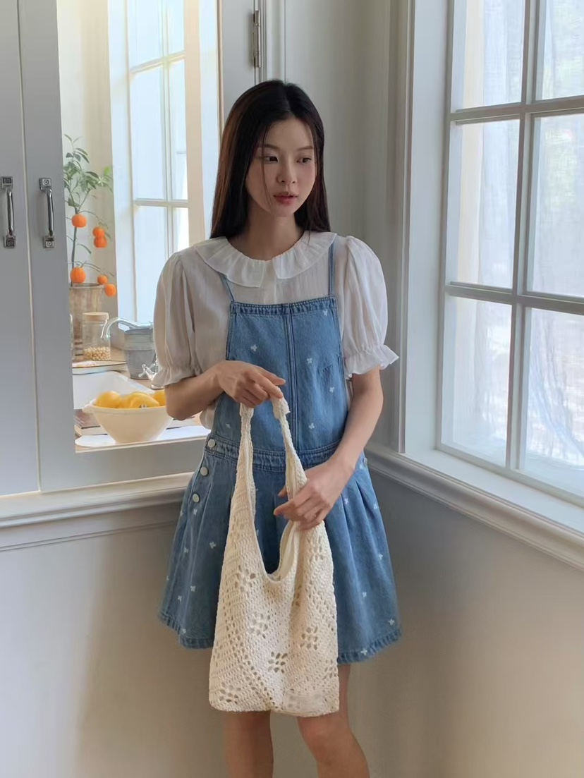 ANOU韓國直郵㊣女裝新款熱賣時尚休閑推薦人氣連衣裙工裝褲ANOU連衣裙