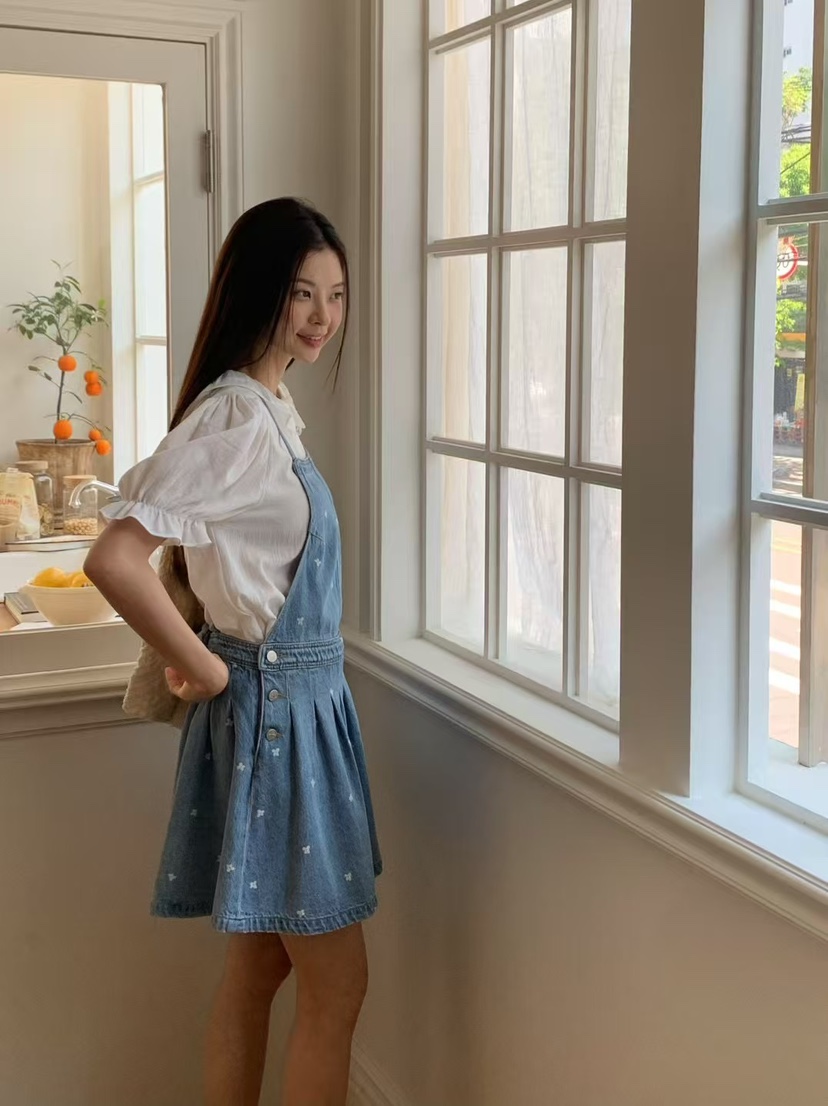 ANOU韓國直郵㊣女裝新款熱賣時尚休閑推薦人氣連衣裙工裝褲ANOU連衣裙