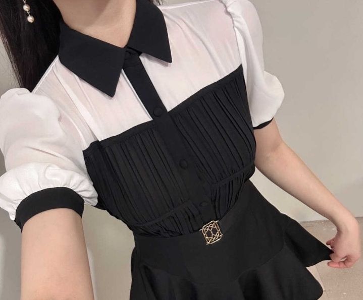 火Ⅱ-화투-T韓國直郵㊣女裝新品人氣推薦時尚熱賣襯衫蕾絲衫火Ⅱ襯衫/蕾絲衫圖色2