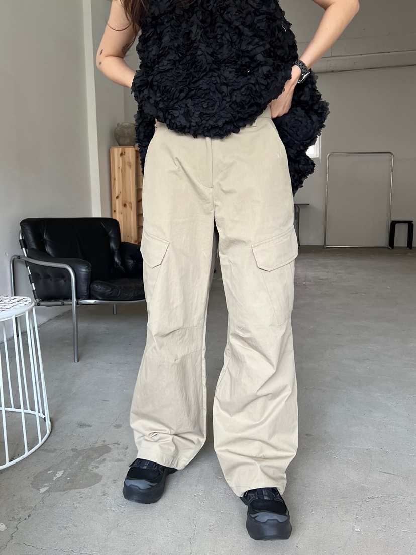 SOLAR直郵韓國代購㊣女裝新款休閑熱賣25春夏推薦休閑褲工裝褲SOLAR休閑褲