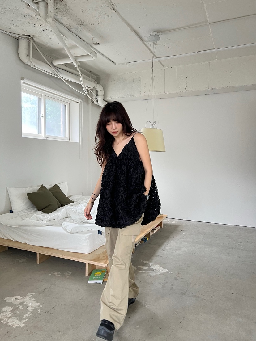 SOLAR直郵韓國代購㊣女裝新款休閑熱賣25春夏推薦休閑褲工裝褲SOLAR休閑褲