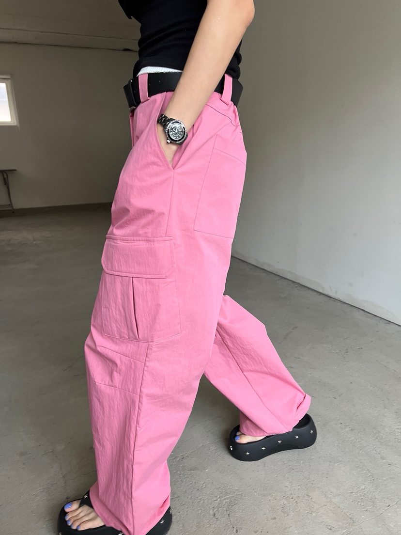 SOLAR直郵韓國代購㊣女裝新款休閑熱賣25春夏推薦休閑褲工裝褲SOLAR休閑褲