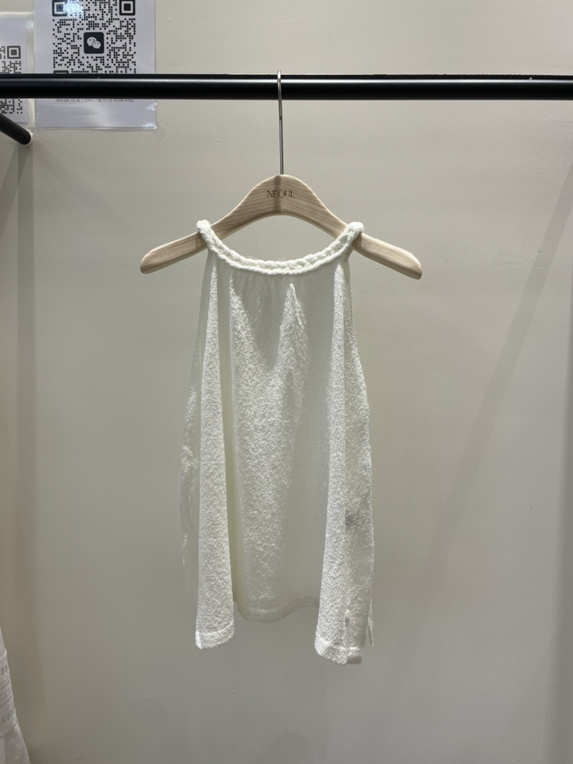 NEOUL韓國直郵㊣東大門實拍女裝新品人氣推薦熱賣25春夏針織衫NEOUL/ahin雙領標簽針織衫圖色2