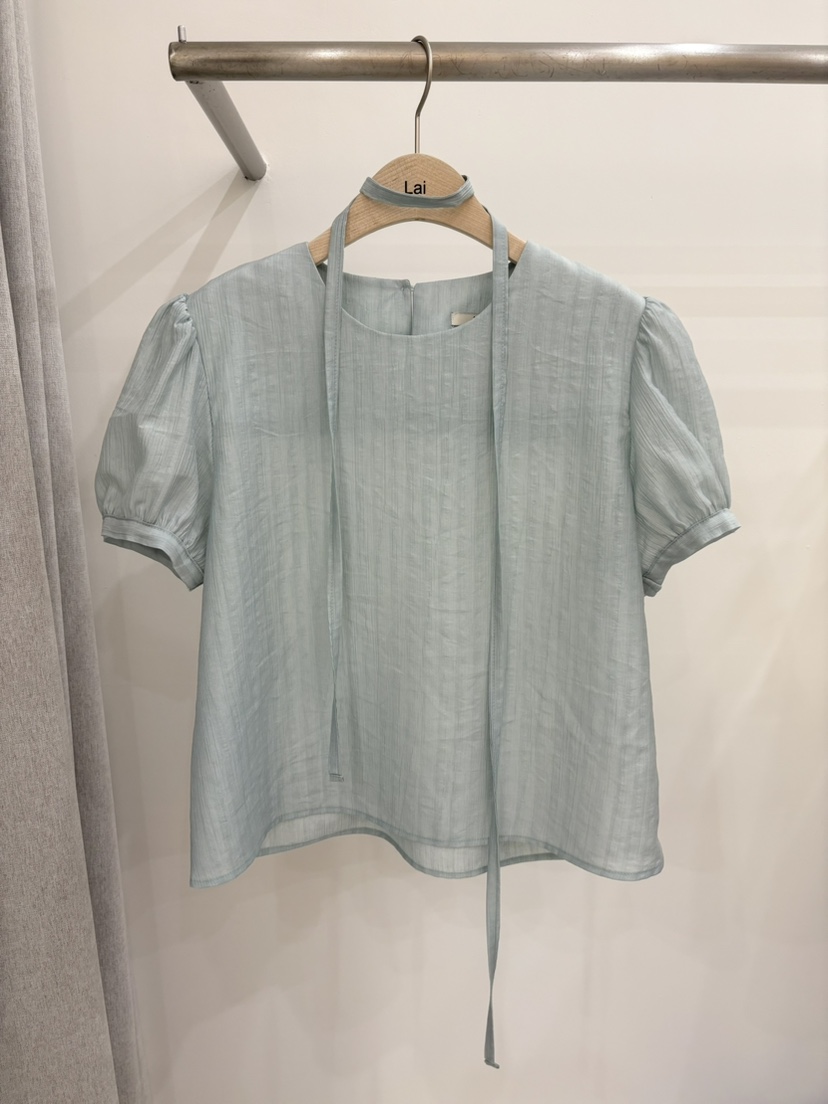 LAI直郵韓國代購㊣女裝新品推薦25春夏人氣時尚熱賣襯衫蕾絲衫Lai襯衫/蕾絲衫