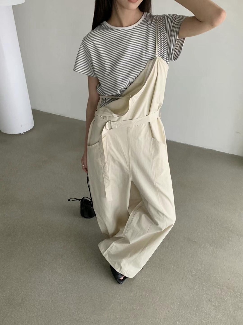 DARLUZ_MI韓國㊣直郵東大門代購女裝新品25春夏背帶褲含腰帶DARLUZ_MI背帶褲