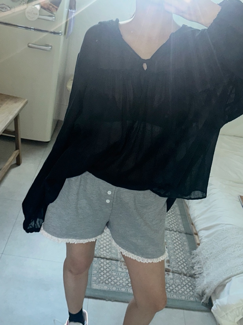 BYRING直郵韓國代購㊣女裝新款時尚休閑推薦25春夏襯衫蕾絲衫BYRING襯衫/蕾絲衫